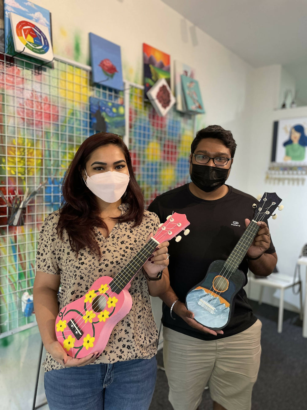 Art & Music Jam | Paint & Play a Ukulele (Any Age, Includes Drink, Pet-friendly)