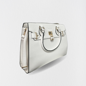 Coterra Shera Satchel Handbag in White