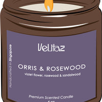 Orris & Rosewood - Premium Scented Candle