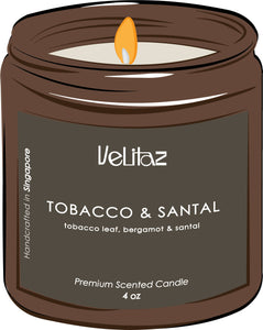 Tobacco & Santal - Premium Scented Candle