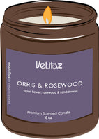 Orris & Rosewood - Premium Scented Candle
