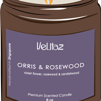 Orris & Rosewood - Premium Scented Candle
