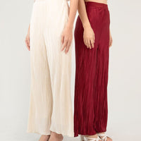 Full Of Blessings Pleated Pants In Cream