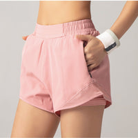 Running Shorts-Flush Pink