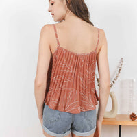 2-Way Jade Camisole Pleated Top in Mauve Brown #6stylexclusive
