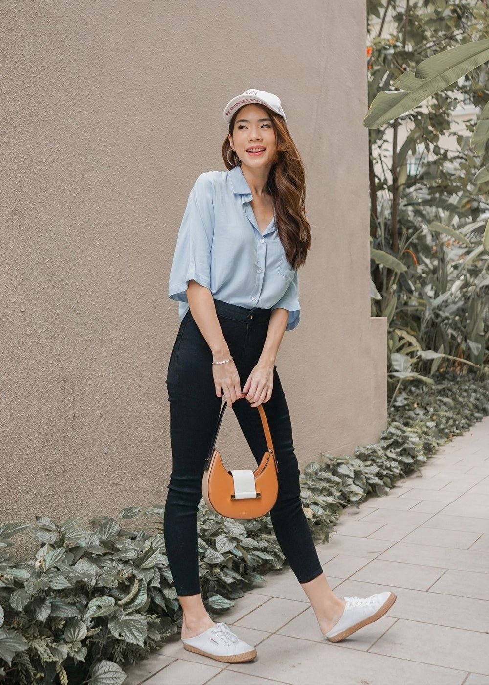 Valene Collar Shirt Blouse in Sky Blue #6stylexclusive