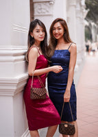 CNY Oriental Midi Slit Dress #6stylexclusive
