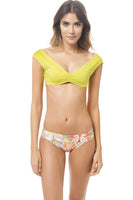 Reversible Wide Strap Bralette Bikini Top with Seamless Waistband Bikini Bottom Set
