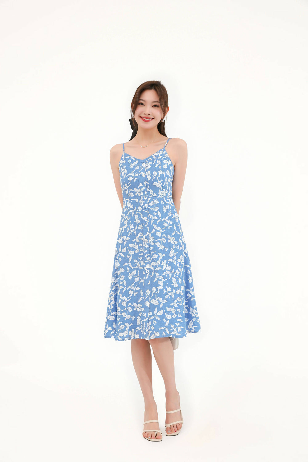 Camellia Midi Dress (Blue)