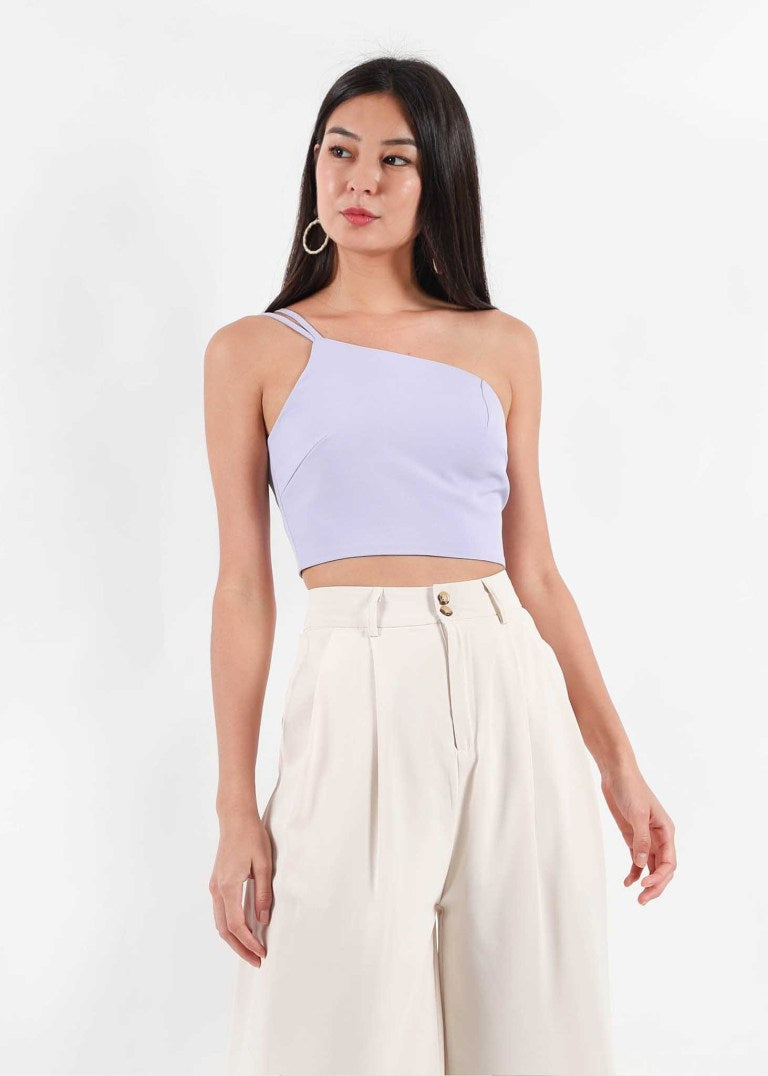 Chloe Double Strap Toga Top in Lilac #6stylexclusive