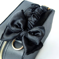 BELLA by emma l Soleil Structured Camera Bag with Chain (Black)