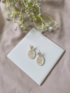 Ivory Swirls Jenny Earrings