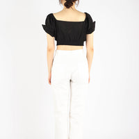 HEYLA BUTTONED TOP (BLACK)