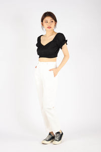 HEYLA BUTTONED TOP (BLACK)