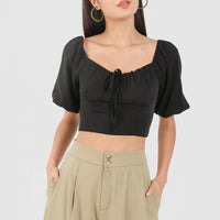 Alexis Puffy Top in Black #6stylexclusive