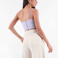 Chloe Double Strap Toga Top in Lilac #6stylexclusive