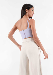 Chloe Double Strap Toga Top in Lilac #6stylexclusive