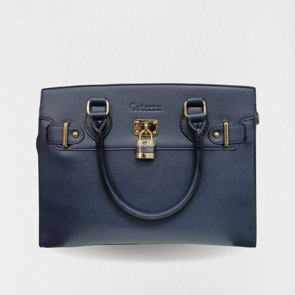 Coterra Shera Satchel Handbag in Dark Blue