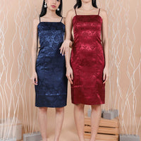 CNY Oriental Midi Slit Dress #6stylexclusive