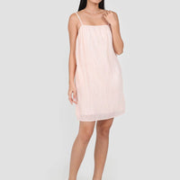 Carri Pleated Dress In Baby Pink #6stylexclusive