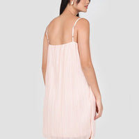 Carri Pleated Dress In Baby Pink #6stylexclusive