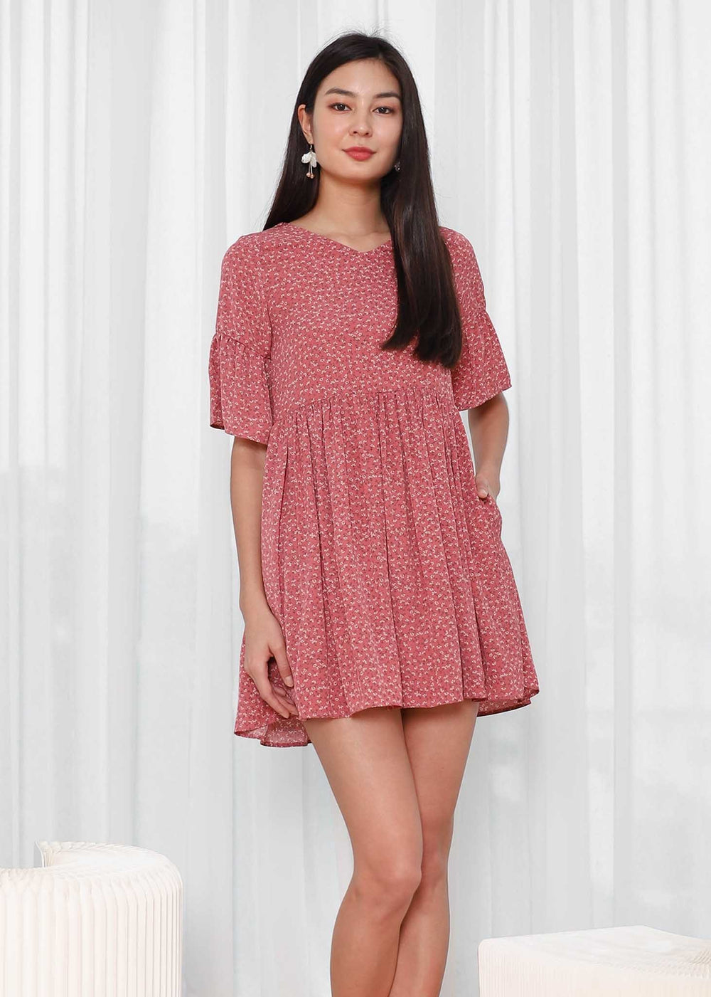 Casey Babydoll Floral Dress #6stylexclusive