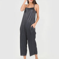 Cleo Pleated Jumpsuit in Midnight Blue #6stylexclusive