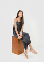 Cleo Pleated Jumpsuit in Midnight Blue #6stylexclusive
