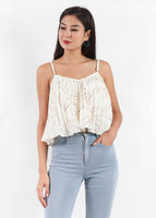 2-Way Jade Camisole Pleated Top in Off White #6stylexclusive
