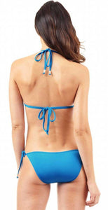 ENVY PUSH UP® Cerulean String Bikini Top with Classic String Bikini Bottom