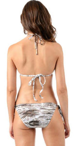 ENVY PUSH UP Java String Bikini Top with Classic String Bikini Bottom
