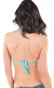 ENVY PUSH UP Mykonos Double String Bikini with Reversible Tie Side Swim Bottom Set