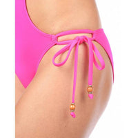 ENVY PUSH UP Neon Pink Fringe Monokini Swimsuit