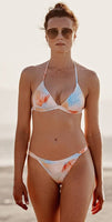 ENVY PUSH UP Cozumel Banded String Bikini Top with Mid Rise Bikini Bottom
