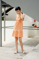 FAITH TIERED DRESS (FLAMINGO ORANGE)
