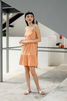 FAITH TIERED DRESS (FLAMINGO ORANGE)
