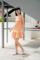 FAITH TIERED DRESS (FLAMINGO ORANGE)
