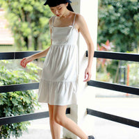 FAITH TIERED DRESS (WHITE)