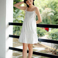 FAITH TIERED DRESS (WHITE)