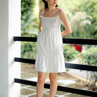 FAITH TIERED DRESS (WHITE)