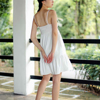 FAITH TIERED DRESS (WHITE)