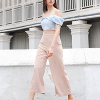Getto Palazzo Pants In Nude Pink #6stylexclusive