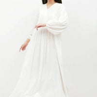 NONA Boho Dress Maxi White