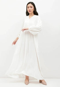 NONA Boho Dress Maxi White