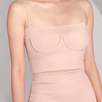 Flaunt The Body Top in Blush pink #6stylexclusive