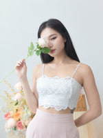 Victoria Lace Top in White in XS (DEFECT#23)
