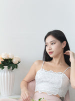 Victoria Lace Top in White in XS (DEFECT#23)
