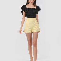 Loeve Highwaist Shorts In Sunshine Yellow #6stylexclusive