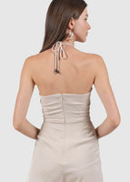 Herms Halter Romper In Champagne Nude #6stylexclusive
