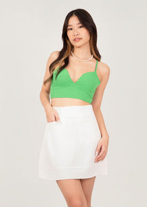 Heart To Heart Skorts In White #6stylexclusive